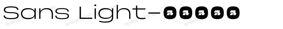 Sans Light字体转换